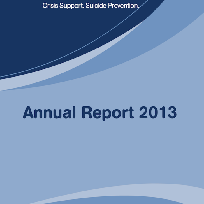 front cover of lifeline H2H annual report 2013