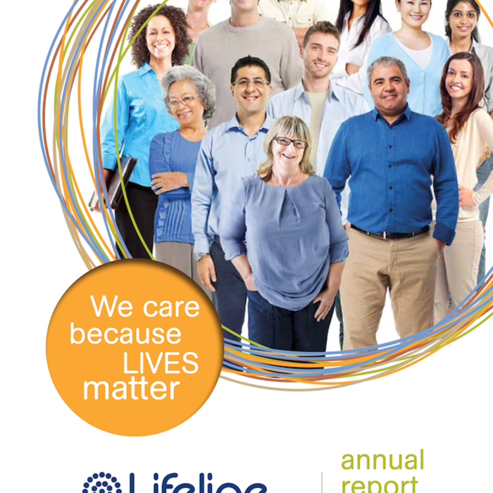 front cover of lifeline H2H annual report 2016