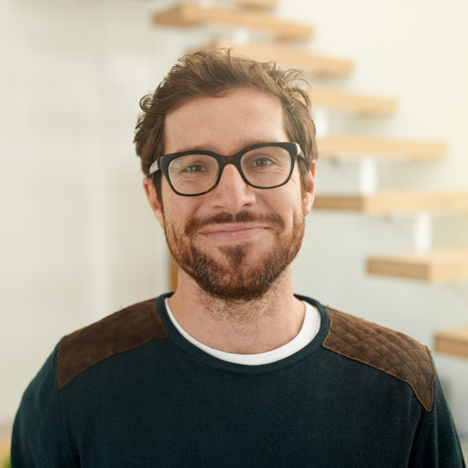 Man smiling at camera